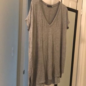 Brandy Melville oversized grey T